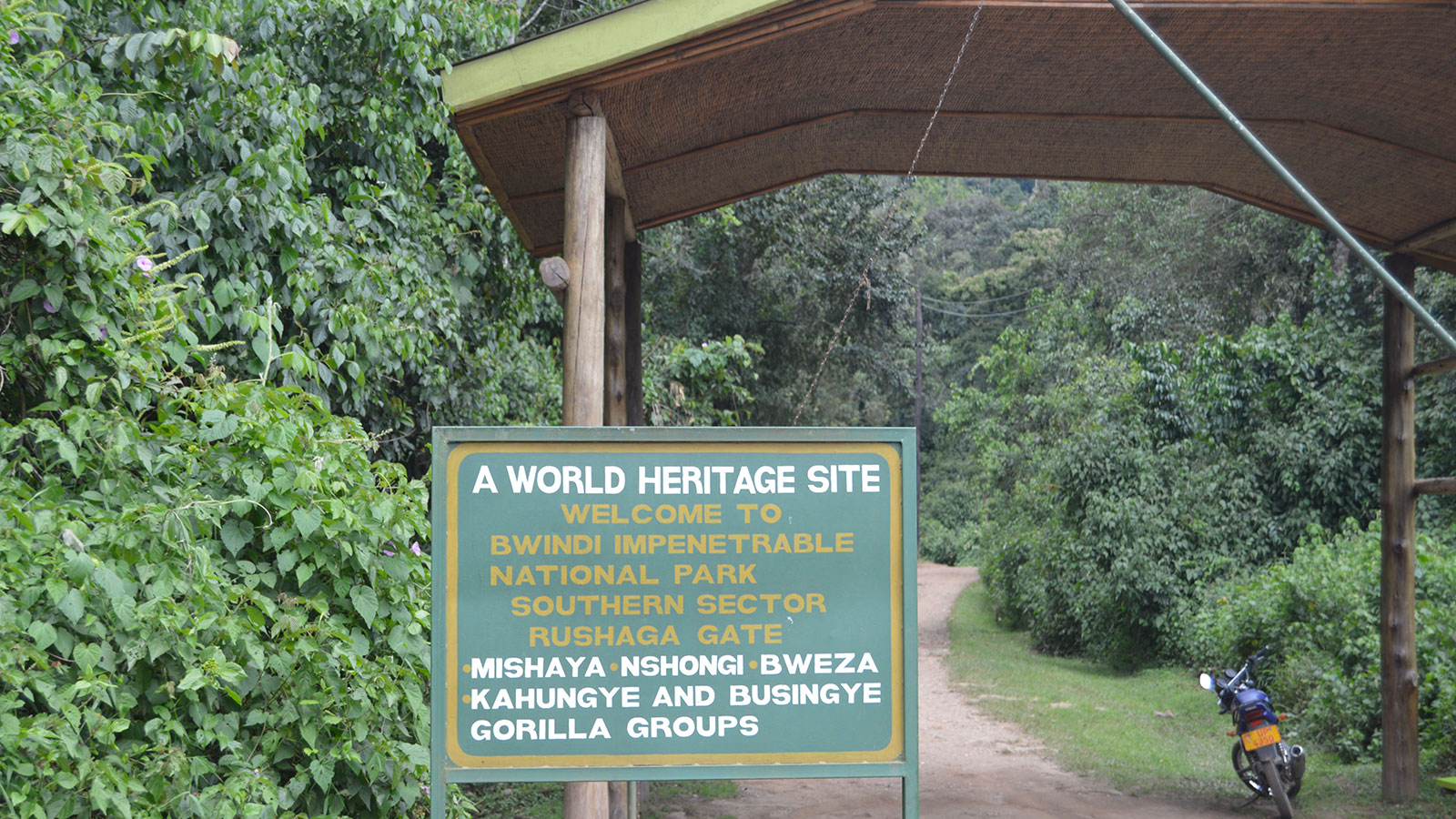 Gorilla locations in Bwindi National Park