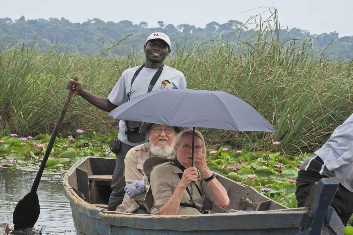 boat along delta birding